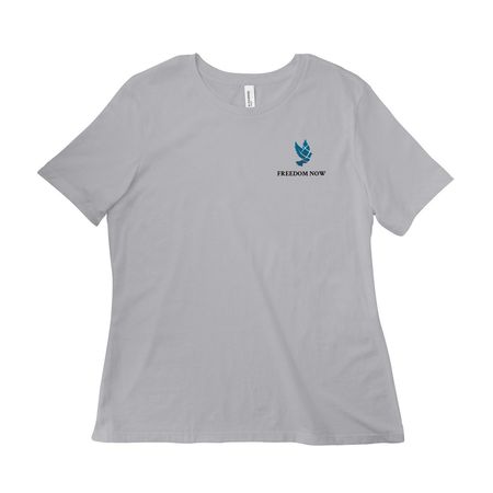 Freedom Now T-Shirts and Hoodies, a Solid Athletic Grey Women?s Relaxed Cotton Tee