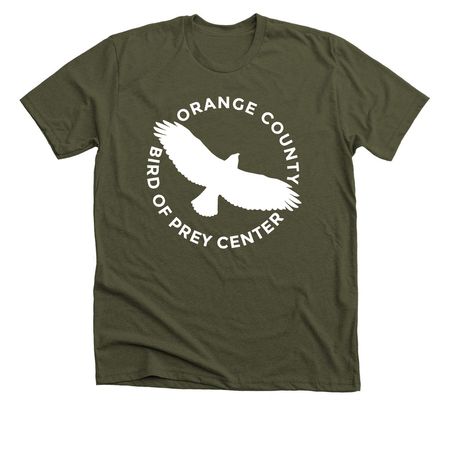 OCBPC logo in white, a Heather Military Green Premium Unisex Tee