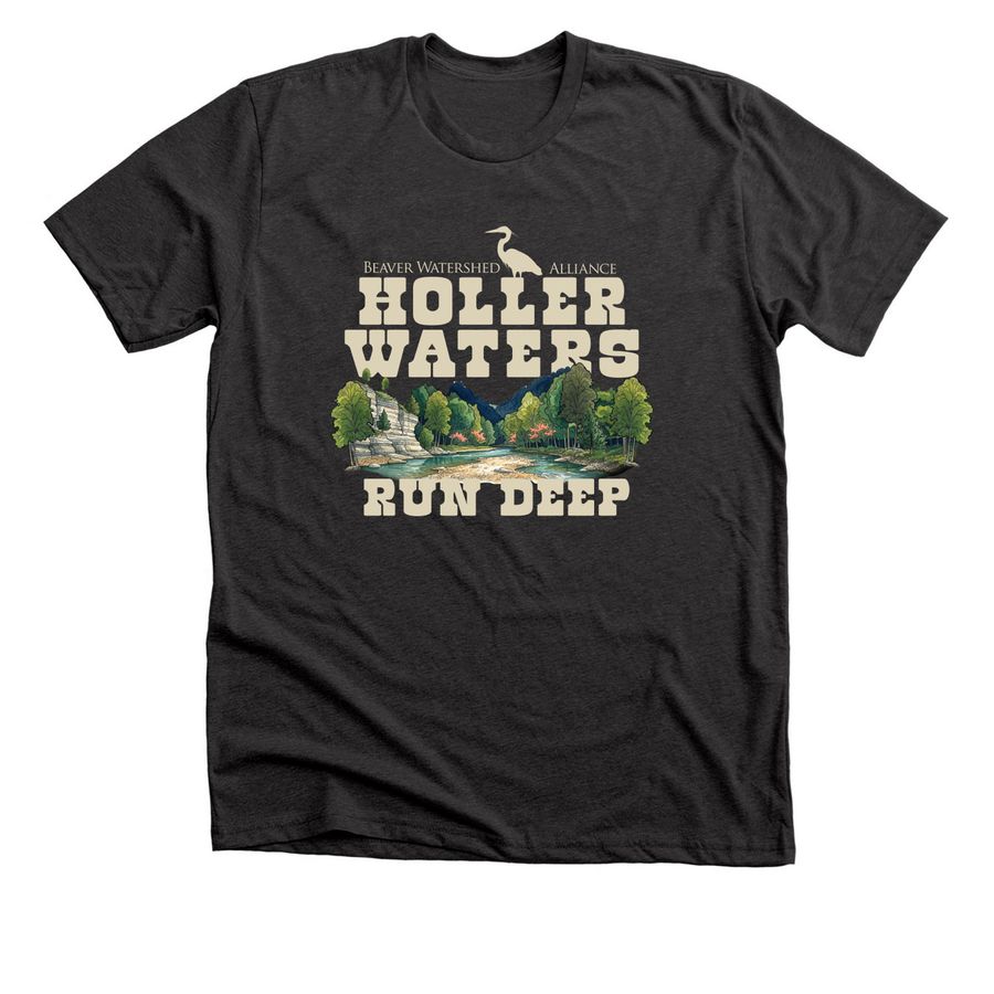 Ozark Hollers, a Dark Grey Heather Premium Unisex Tee