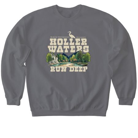 Ozark Hollers, a Charcoal Softstyle Crewneck Sweatshirt