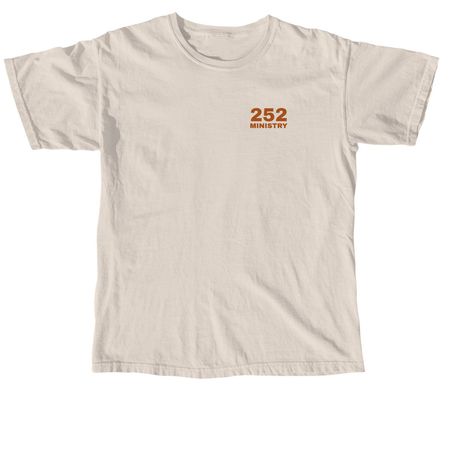 Wisdom, Stature, Favor - cream/orange, a Ivory Comfort Colors Unisex Tee