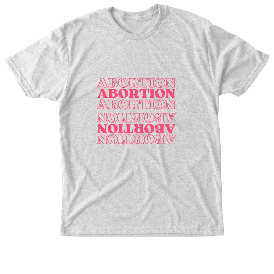 Abortion, a Heather White Triblend Unisex Tee
