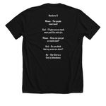 God's Abundance, a Solid Black Blend Premium Unisex Tee (back-view)