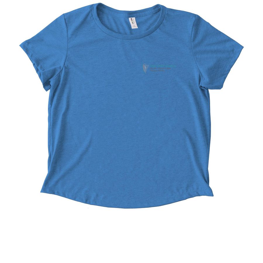 Arrive to Toronto in Style!, a Azure Blue Allmade Eco Triblend Women?s Scoop Neck Tee