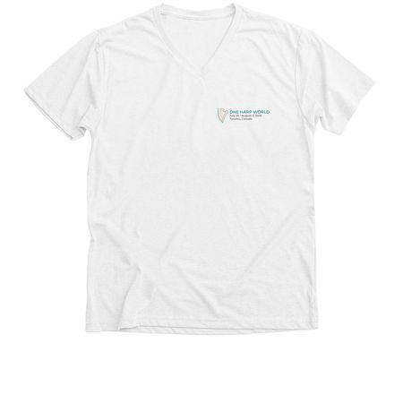 Arrive to Toronto in Style!, a Solid White Blend Premium V-Neck Tee