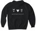 First Drop Hoodie, a Black Gildan Softstyle Pullover Hoodie (back-view)