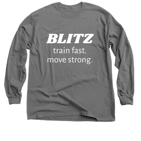 Blitz, a Charcoal Classic Long Sleeve Tee