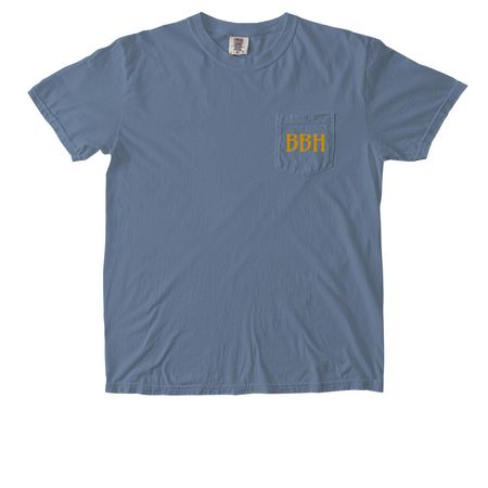 Hooded Merganser Tee, a Blue Jean Comfort Colors Pocket Tee