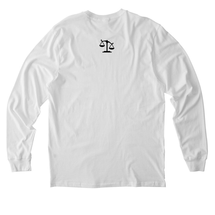 Verdict Watch ll, a Bright White Allmade Organic Cotton Long Sleeve Tee (back-view)