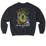 SendNoods - The Way of the Noodle, a Black Stanley/Stella Ledger Dry Crewneck Sweatshirt (back-view)