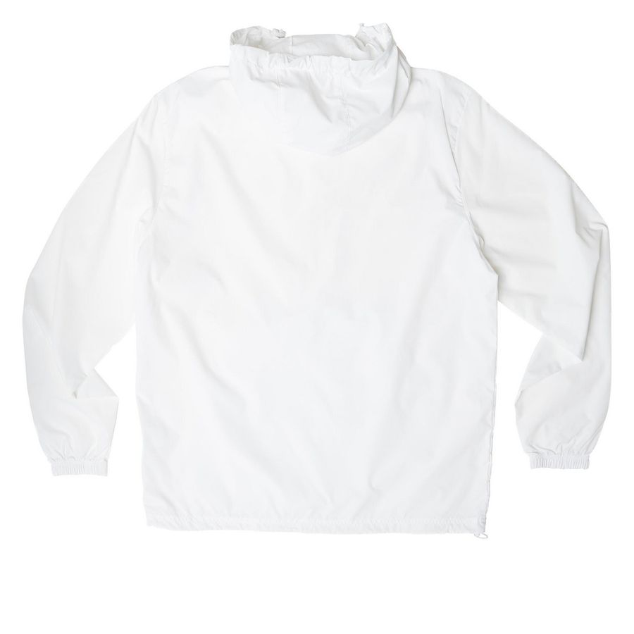 Panther Pride Jacket, a White Packable Anorak (back-view)