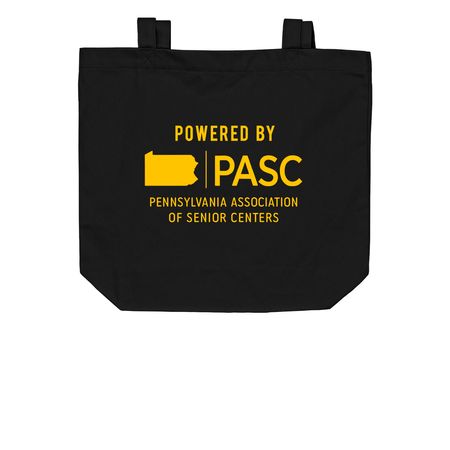 Southwest Region, a Black Organic Cotton Tote Bag (back-view)