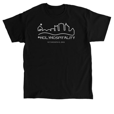 Holy Hospitality, a Black Classic Unisex Tee