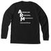 ARM Long sleeve - Front and Back logo, a Solid Black Blend Premium Long Sleeve Tee (back-view)