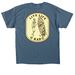 Live Life Rad, a Indigo Blue Classic Unisex Tee (back-view)