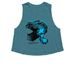 MOBP Summer Sale, a Heather Deep Teal Women's Cropped Racerback Tank