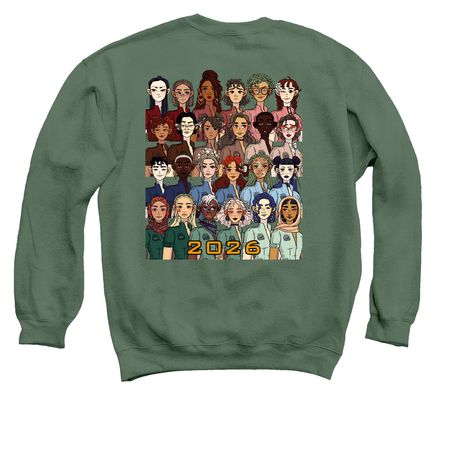 All Tributes SotR 2026, a Military Green Crewneck Sweatshirt