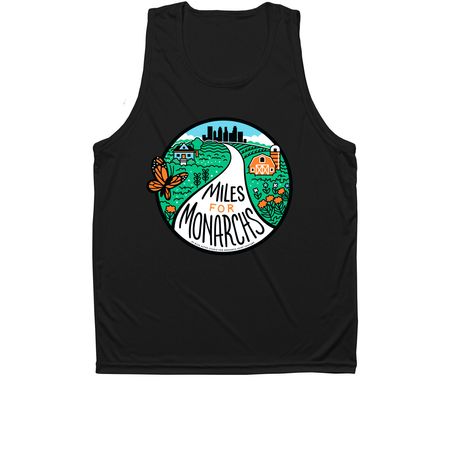 Miles for Monarchs Performance Gear, a Black Unisex Performance Tank