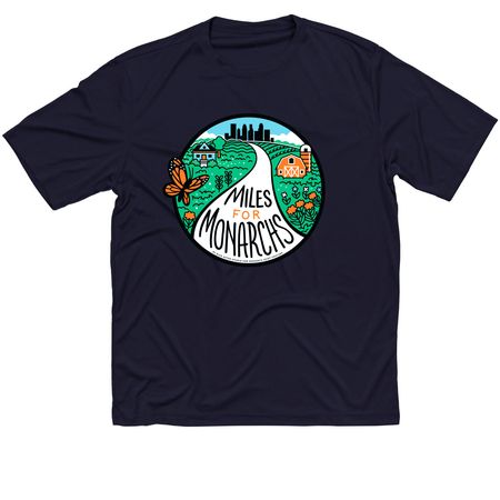 Miles for Monarchs Performance Gear, a True Navy Classic Performance Tee