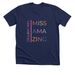 Colorful Modern Miss Amazing, a Solid Navy Blend Premium Unisex Tee