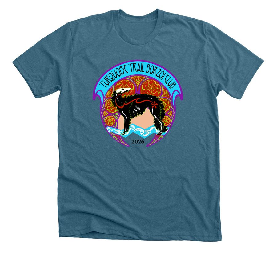 TTBC Collectible Logo - Day of the Dead 2026, a Heather Deep Teal Premium Unisex Tee