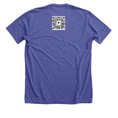 PAREIDOLIA&nbsp;, a Heather Lapis Premium Unisex Tee (back-view)