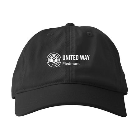United Way of the Piedmont Baseball Cap, a Black Printed Eco Baseball Cap