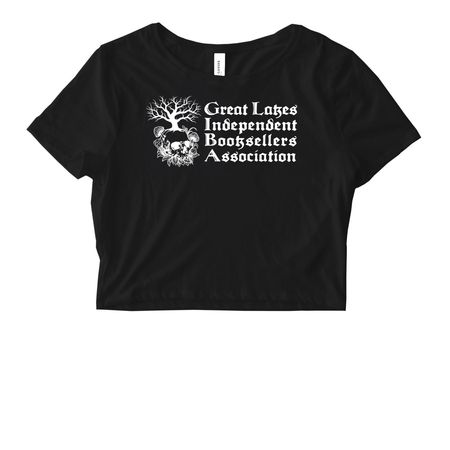 Gothic Lakes Independent Booksellers Assoc., a Black Women's Fitted Cropped Tee