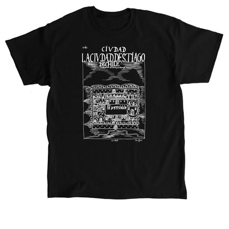Guaman Poma -&nbsp;Santiago De Chile, a Black Classic Unisex Tee