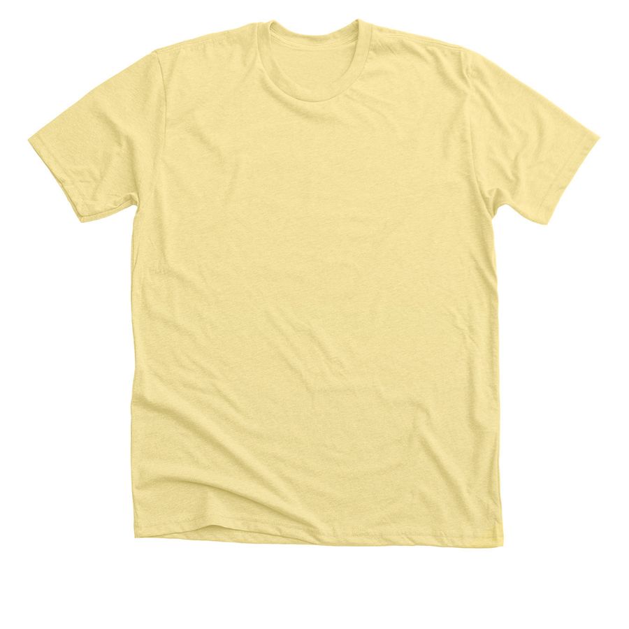 Cup Logo, back printed, a Heather Yellow Gold Premium Unisex Tee