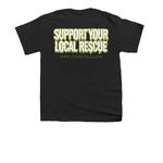 Something Spooky is Brewing ?&nbsp;, a Black Youth Unisex Tee (back-view)