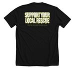 Something Spooky is Brewing ?&nbsp;, a Solid Black Blend Premium Unisex Tee (back-view)