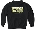 Something Spooky is Brewing ?&nbsp;, a Black Gildan Softstyle Pullover Hoodie (back-view)