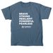 Brave & Strong (white), a Indigo Blue Classic Unisex Tee