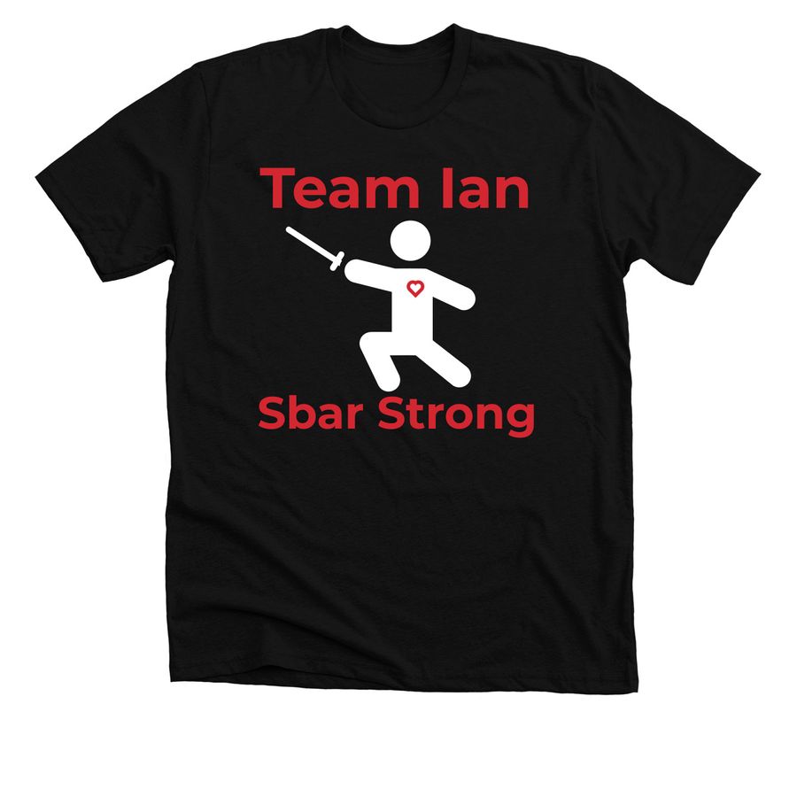 Team Ian, a Solid Black Blend Premium Unisex Tee