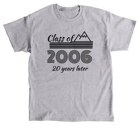 Class of '06 Shirts (Black Graphics), a Sport Grey Classic Unisex Tee