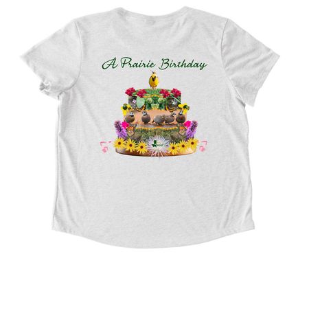 WHF's A Prairie Birthday!, a Fairly White Allmade Eco Triblend Women?s Scoop Neck Tee