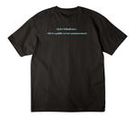 ?PSA ALBUM LINE?, a Black Unisex Heavyweight Tee (back-view)