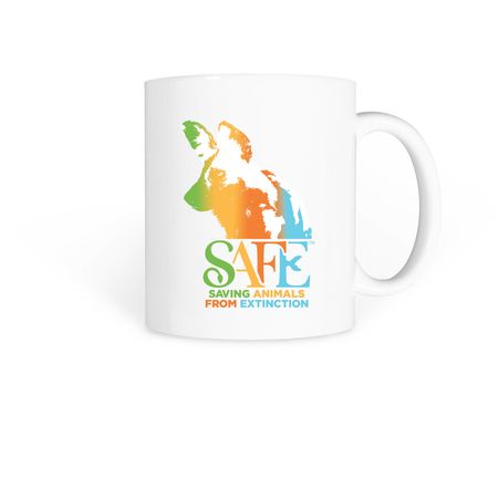 SAFE African Painted Dog Mug, a White Coffee Mug