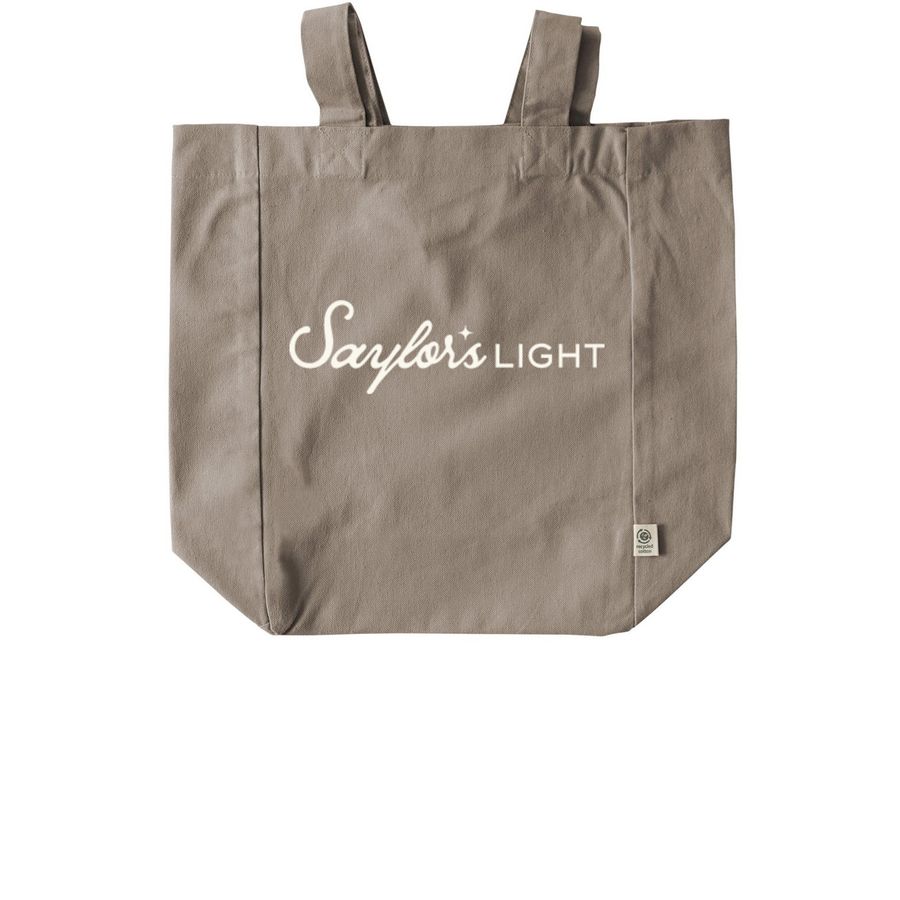 Saylor's Light Tote, a Pumice Recycled Cotton Tote Bag