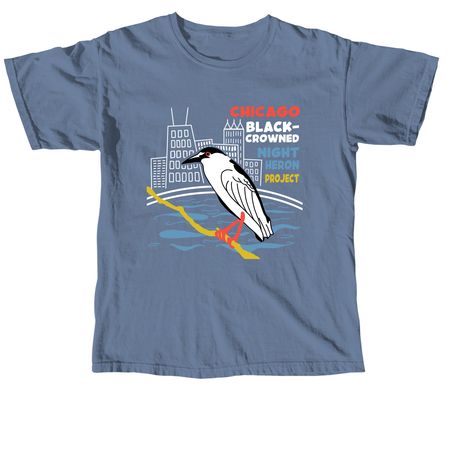 Chicago BCNH Project Logo (Dark), a Blue Jean Comfort Colors Unisex Tee