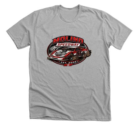 Molino Late Model, a Athletic Heather Premium Unisex Tee