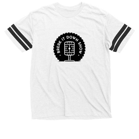 New Break It Down Shirts and Hoodies, a White / Black Football Jersey Tee
