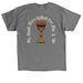 Behold Blood Bought, a Charcoal Classic Unisex Tee (back-view)