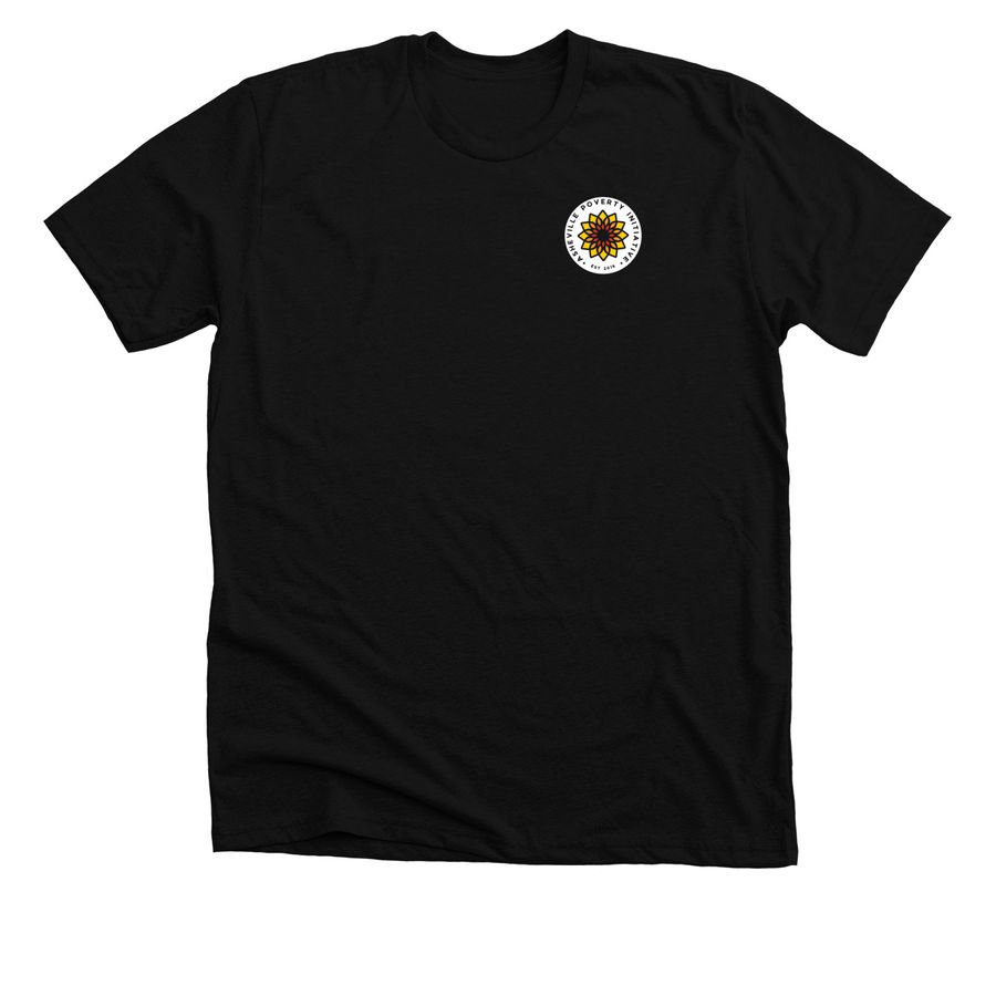 Asheville Poverty Initiative, a Solid Black Blend Premium Unisex Tee
