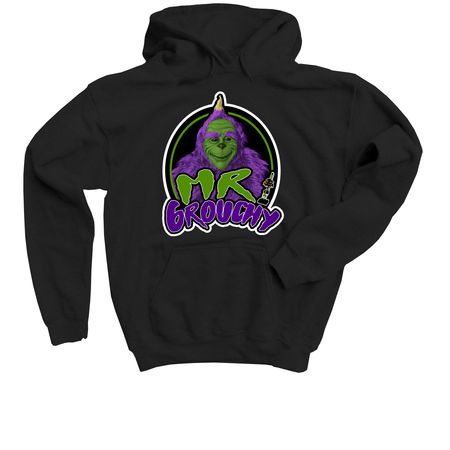 Mr. Grouchy, a Black Youth Pullover Hoodie