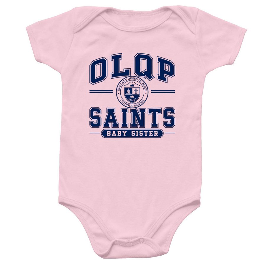OLQP Baby Sister Onesie, a Pink Infant Onesie