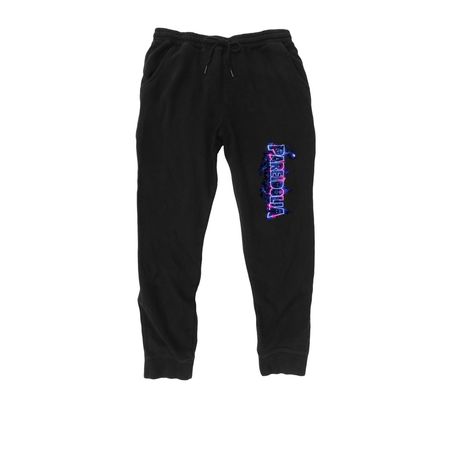 Pareidolia, a Black Midweight Fleece Joggers