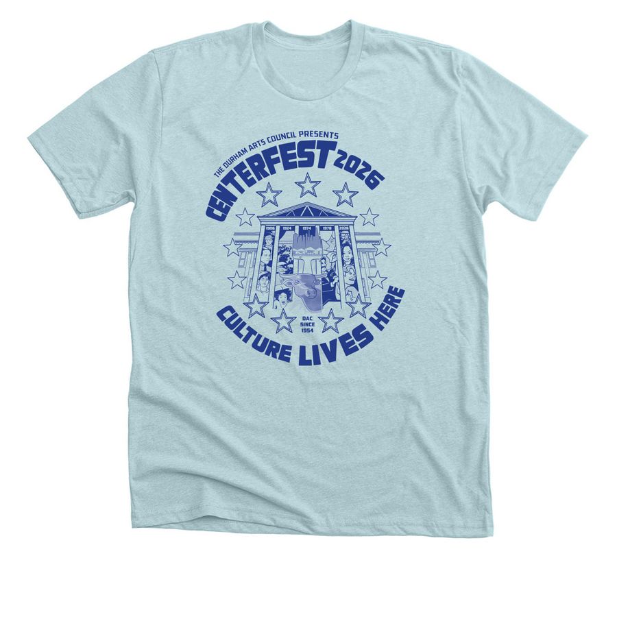 CenterFest 2026 Special Edition, a Heather Ice Blue Premium Unisex Tee
