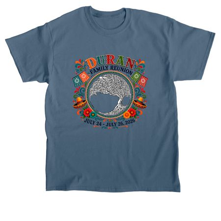 Duran Family Reunion 26 Option 1, a Indigo Blue Classic Unisex Tee
